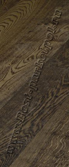 ДУБ  RUSTIC  BRUSHED  PLANK 185 Eben Black масло (доска однополосная)    